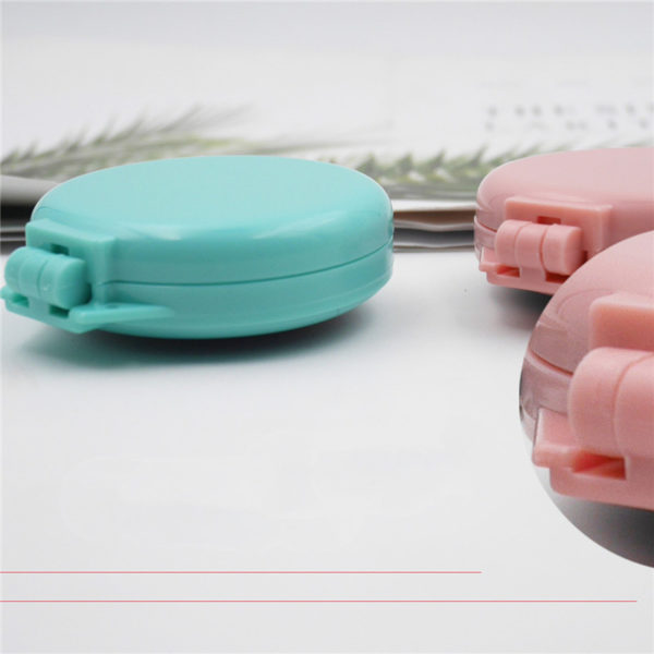 Round Compact Hair Comb with Mirror