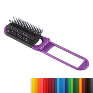 Folding Hair Comb with Mirror