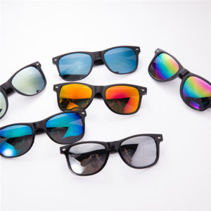 Classic Neon Sunglasses with Mirrored Lens