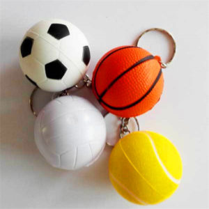 PU Basketball Football Volleyball Keychain