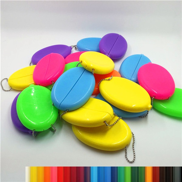 Silicone Coin Purse With Keyring