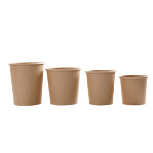 8oz-32oz Paper Dessert/ Food Cups Disposable Kraft Bowl