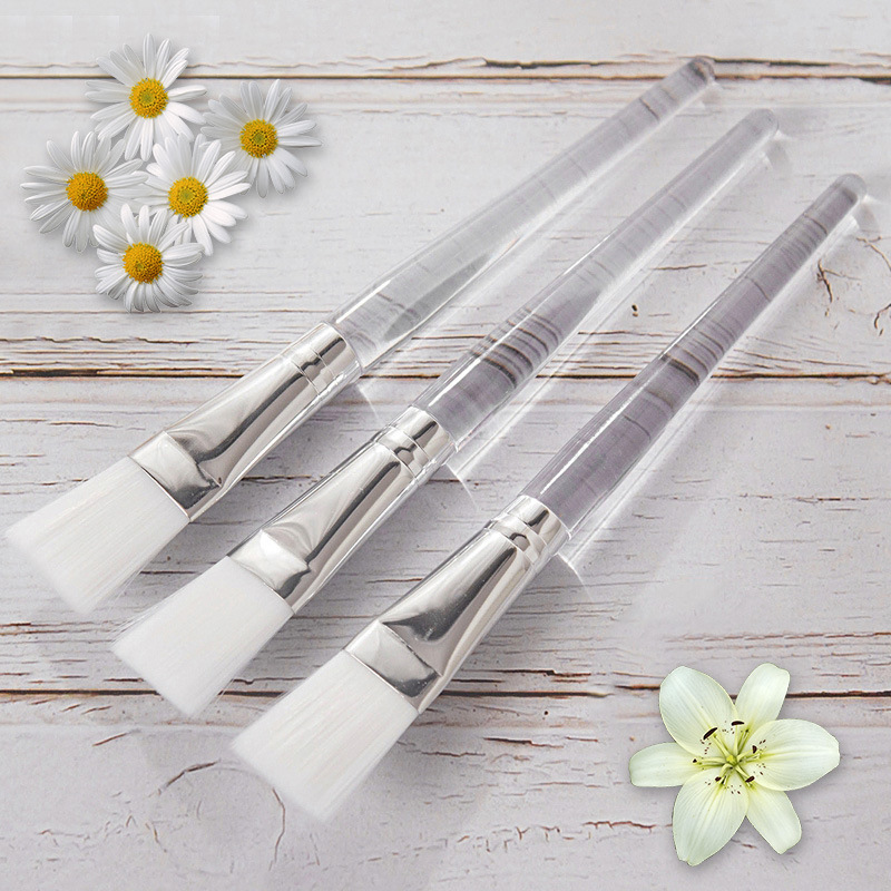 Transparent Handle Makeup Face Brush