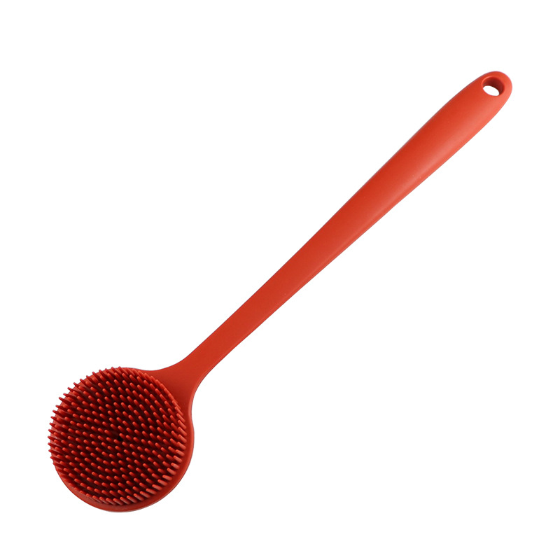 Silicone Body Scrub Brush With Long Handle