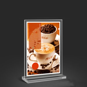 Clear Acrylic Poster Stand