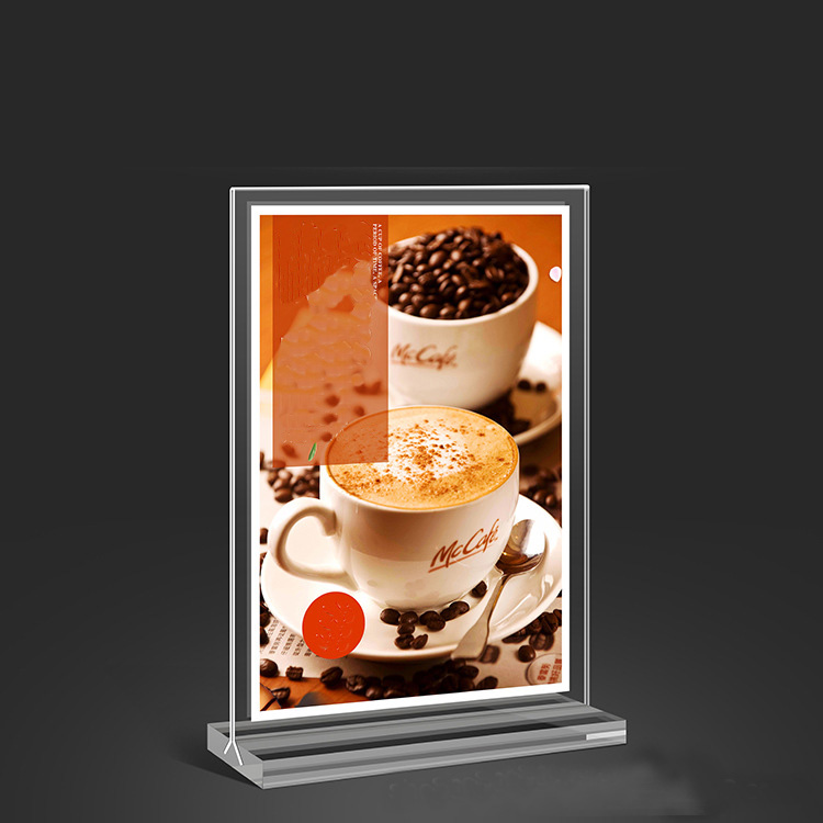 Clear Acrylic Poster Stand