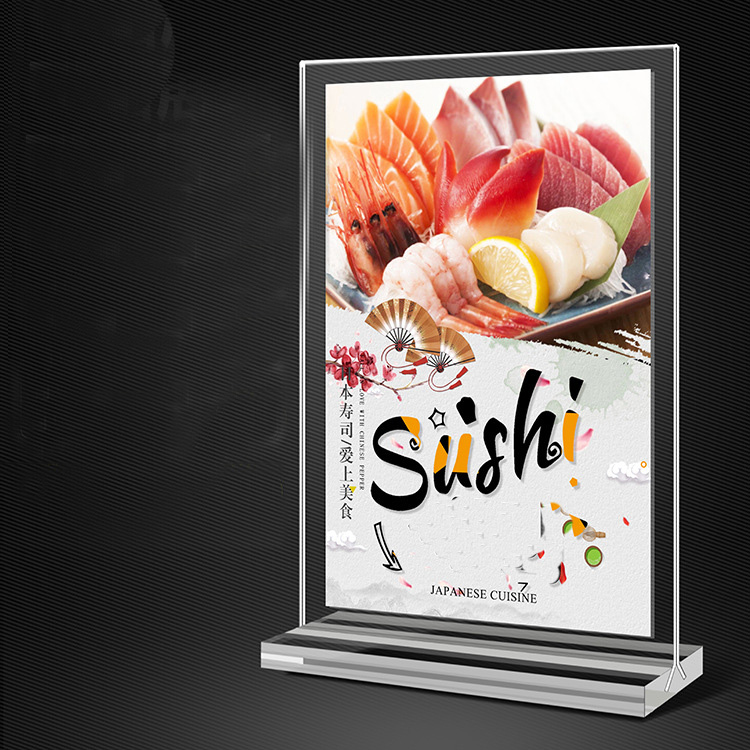 Clear Acrylic Poster Stand