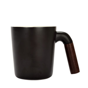 12oz Multi-colored Coffee Mug With Wooden Handle
