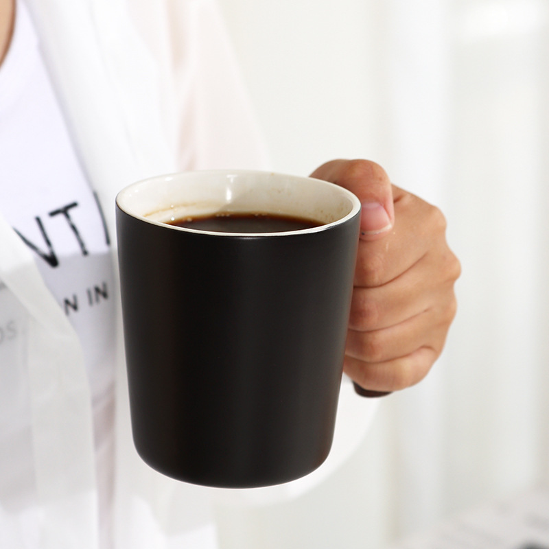 12oz Multi-colored Coffee Mug With Wooden Handle