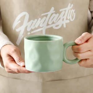 13oz Ceramic Coffee Mug With Circle Handle