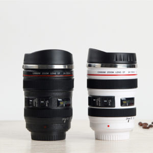 13oz Lens Shaped Coffee Mug With Logo