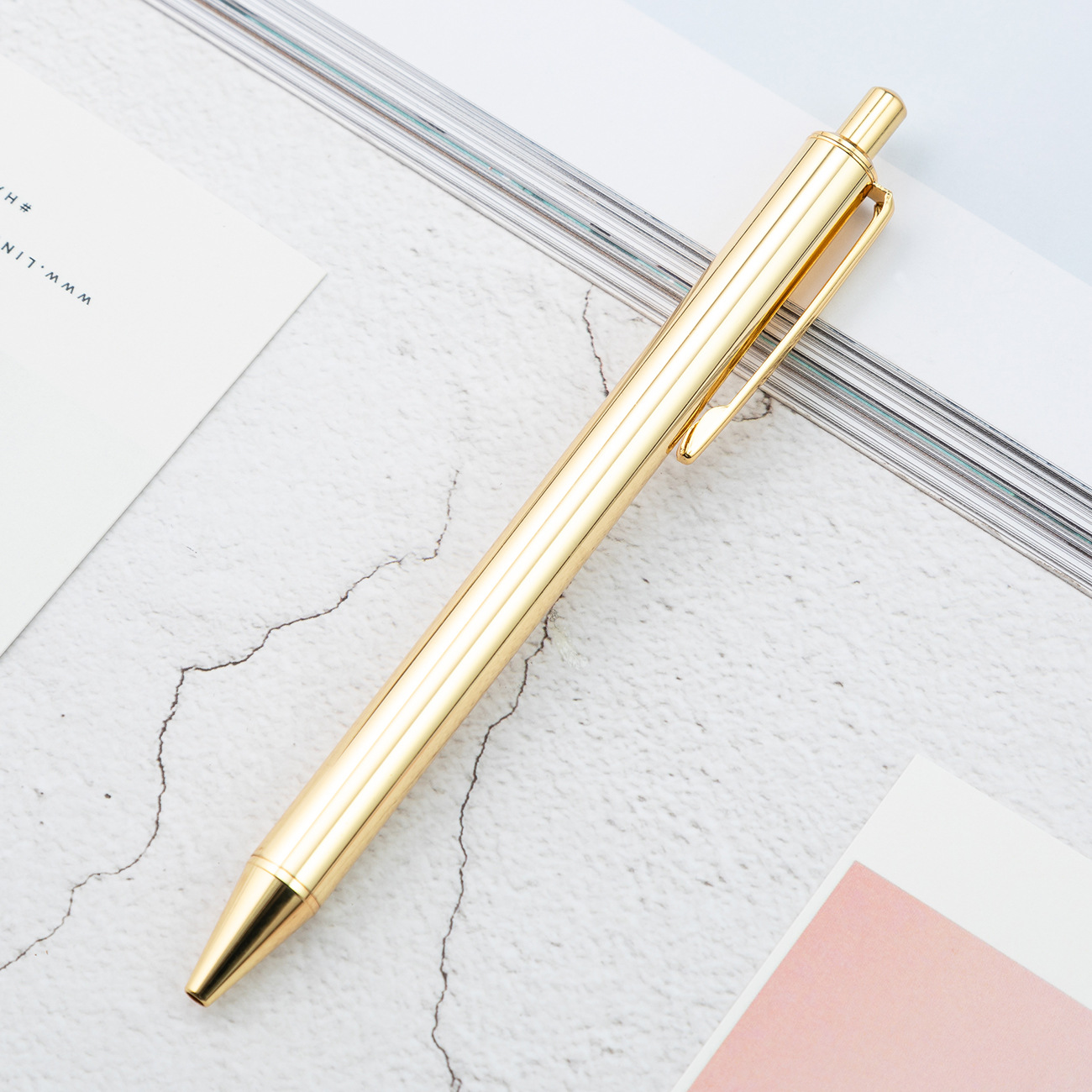 Metal Electroplating Ballpoint Click Pen