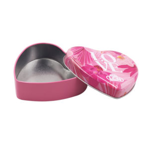 Full Color Heart Shaped Tin