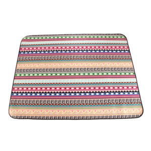 Multi Color Lattice Portable Picnic Blanket With Logo