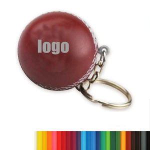 Cricket Ball Stress Reliever With Key Chain