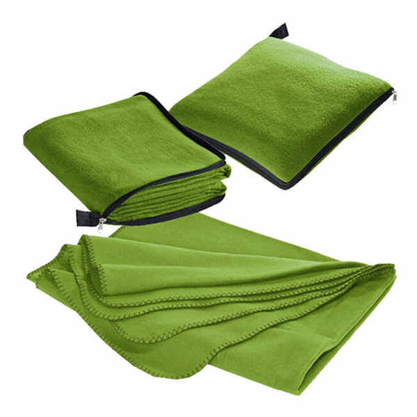 Custom Zip-up Travel Pillow Blanket