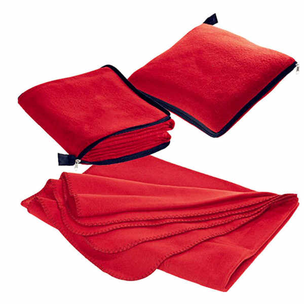 Custom Zip-up Travel Pillow Blanket