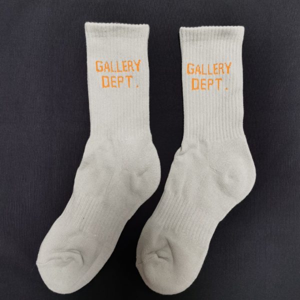 Multi-colored Crew Sock With Knit-in Logo