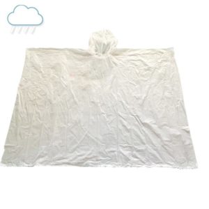 Disposable Rain Poncho Translucent
