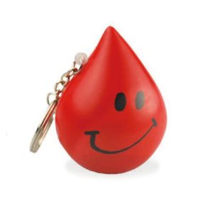 Custom PU Oil Droplet Keychain Stress Ball