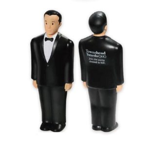 Custom Groom Figure Shape Stress Ball