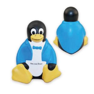 Custom Sitting Penguin Stress Ball