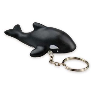 Custom Killer Whale Keychain Stress Ball
