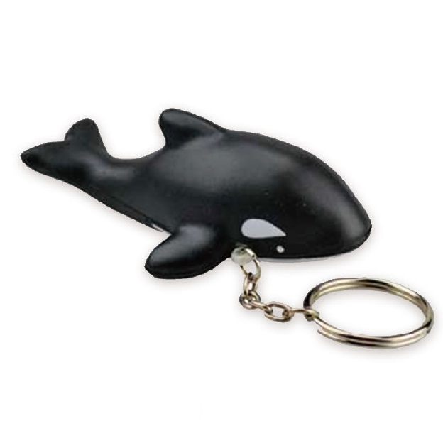 Custom Killer Whale Keychain Stress Ball