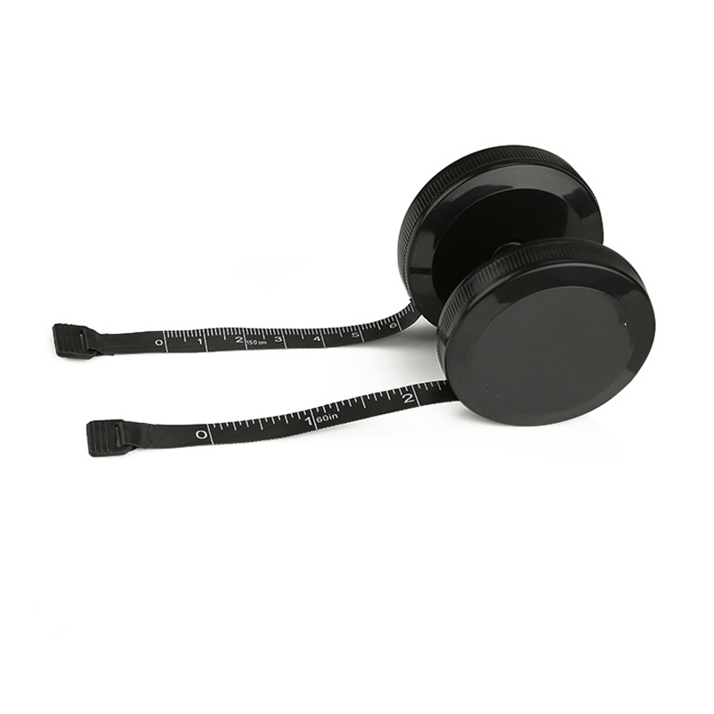 Black 60 inches 5ft Round Tape Measurer