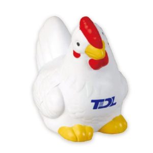 Custom Cartoon Chicken Shaped Stress Ball
