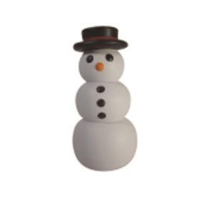 Customized Cartoon Snowman Figure Stress Ball