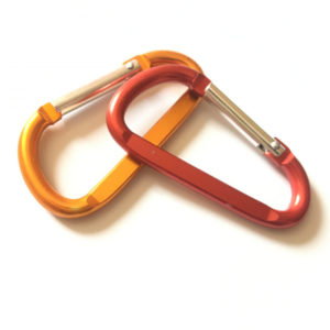 D Shaped Aluminum Carabiner