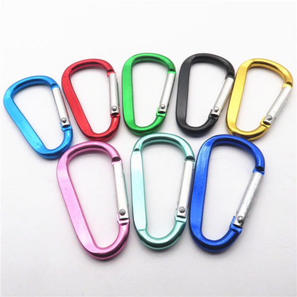 D Shaped Aluminum Carabiner