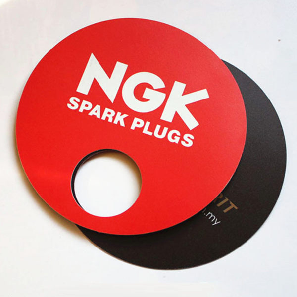 Customized PP Hand Fan With Finger Hole