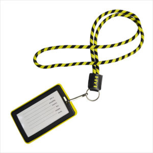 Round Woven Lanyard with Card Holder