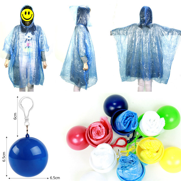Disposable Raincoats Ball Shaped