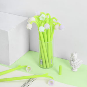 Light Changing Bell Orchid Silicone Gel Pen