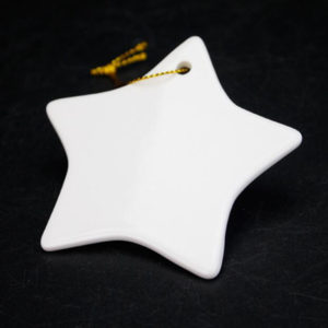 Ceramic Ornament Custom Star Shaped