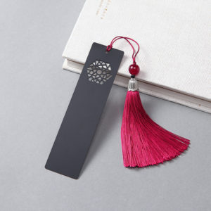 Brushed Stainless Steel Brass Bookmark