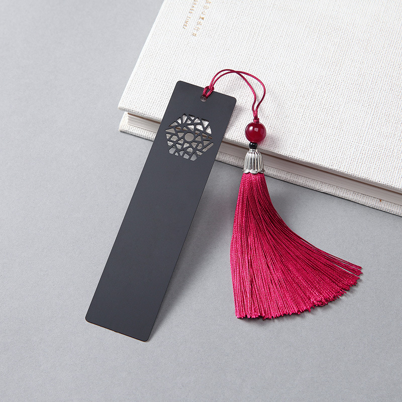 Brushed Stainless Steel Brass Bookmark