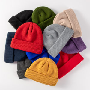 Acrylic Solid Wool Cap