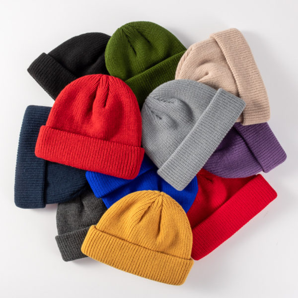 Acrylic Solid Wool Cap