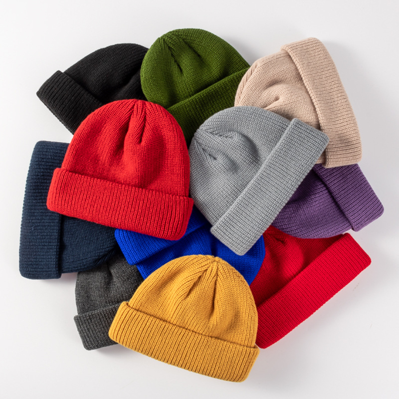 Acrylic Solid Wool Cap