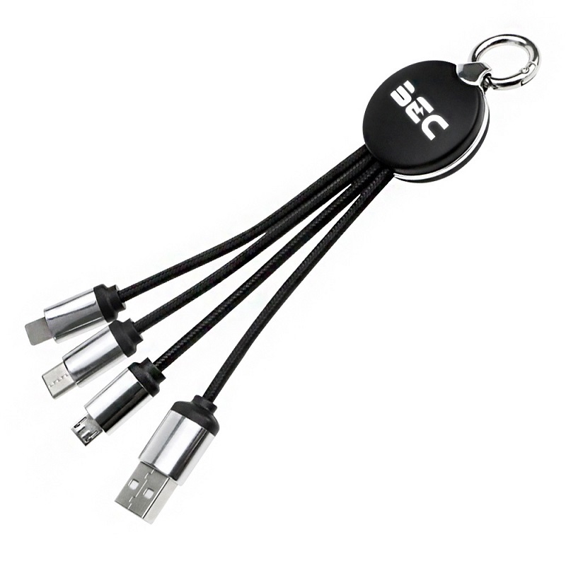 3-In-1 Charging Cable Luminous Logo