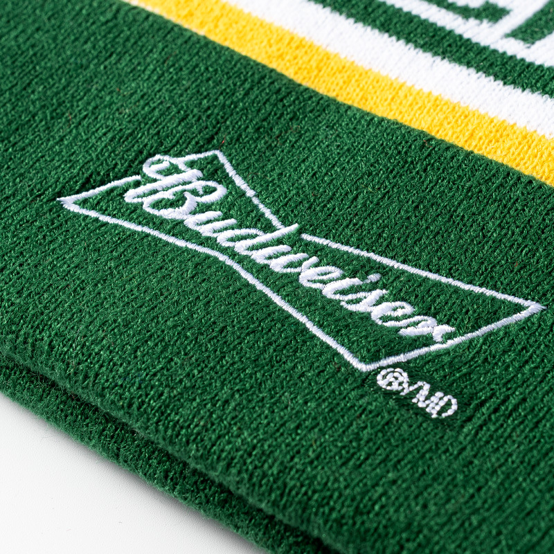 Acrylic Jacquard Hat With Embroidered Logo