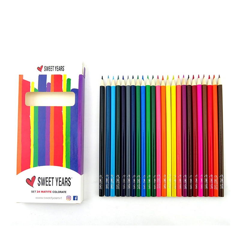 24-Color Colored Pencils Set