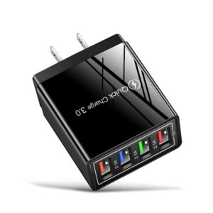 LED-illuminated 4-USB Color Charger