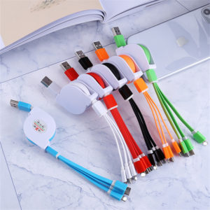 Portable  3-in-1 Retractable Charging Cable