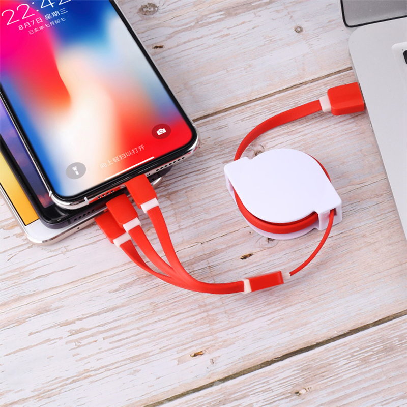 Portable  3-in-1 Retractable Charging Cable