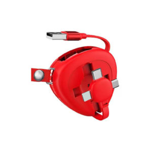 Triangle Shaped 3-in-1 Retractable Charging Cable